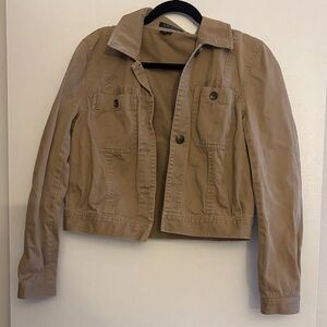 Ralph Lauren Cropped Khaki Cargo Jacket